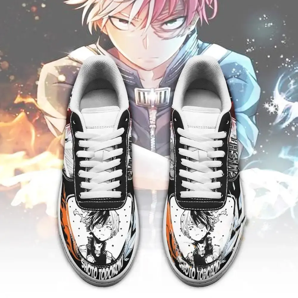 Shoto Todoroki Custom My Hero Academia Anime Fan Gift Amazon Nike Air Force Shoes