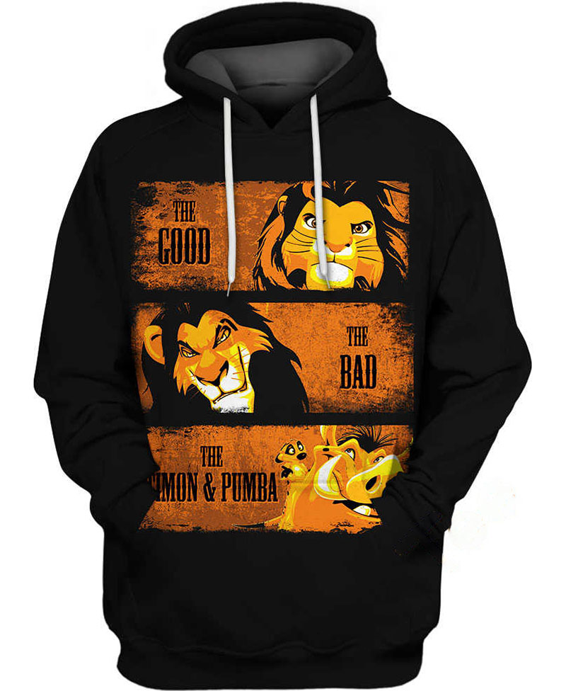 Simba And Timon Pumbaa Hoodie 3D