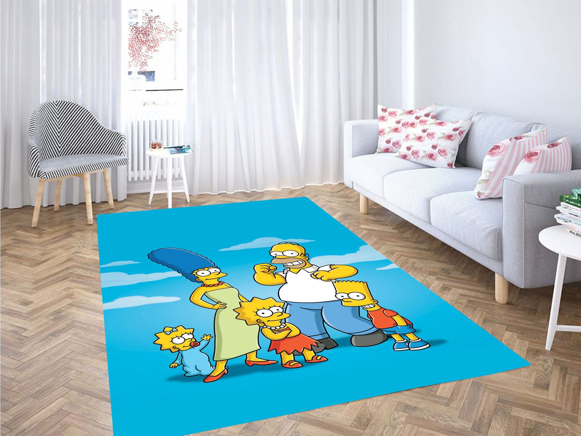 Simpsons Family Carpet Rug 2 Simpsons Family Carpet Rug