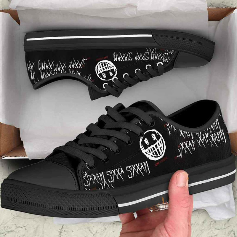 Sixx: A.M. Smiley Face Low Top Shoes