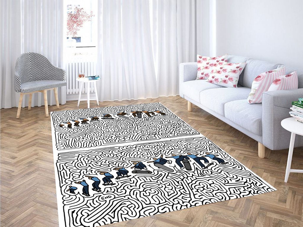 Skateboarding Start Living Room Modern Carpet Rug 6 Skateboarding Start Living Room Modern Carpet Rug