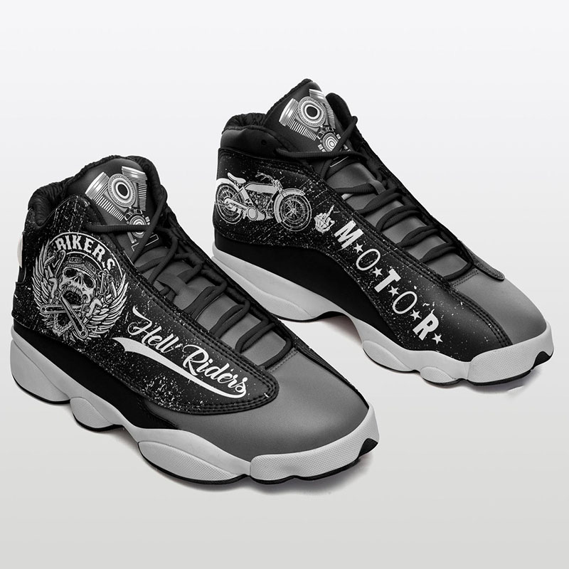 Skull Bikers Motorcycle Air Jordan Shoes
