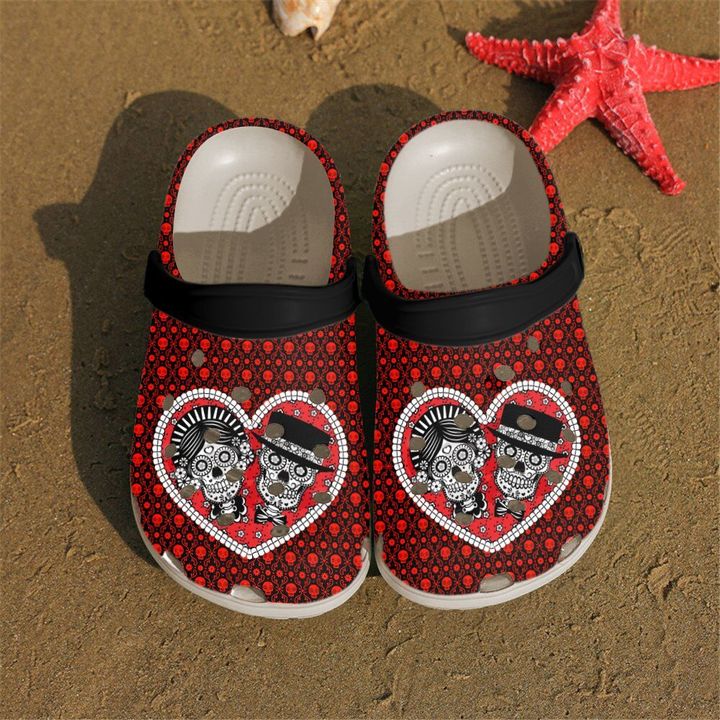 Skull Couple V2 Crocs Clog Shoes