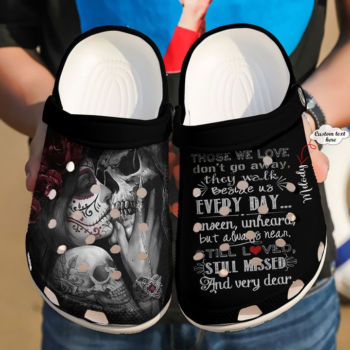 Skull Personalized Those We Love V2 Crocs Clog Shoes