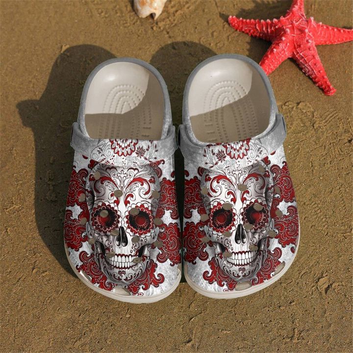 Skull Stylized Crocs Clog Shoes 1 Skull Stylized Crocs Clog Shoes