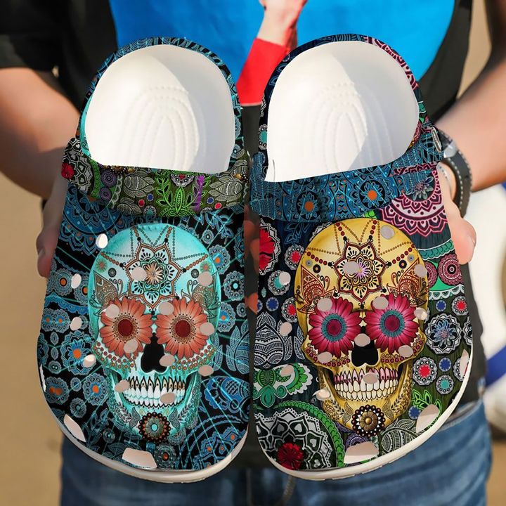 Skull Sugar Crocs Clog Shoes