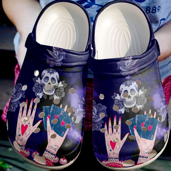 Skull & Tattoo Crocs Clog Shoes