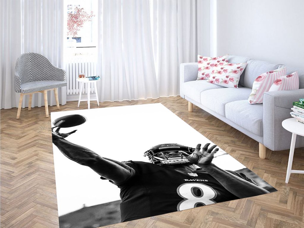 Slam Dunk Background Living Room Modern Carpet Rug