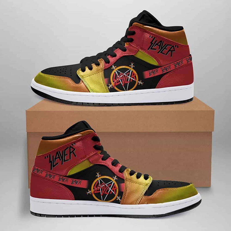 Slayer Band Metal Printed Music Air Jordan Shoes 5 Slayer Band Metal Printed Music Air Jordan Shoes