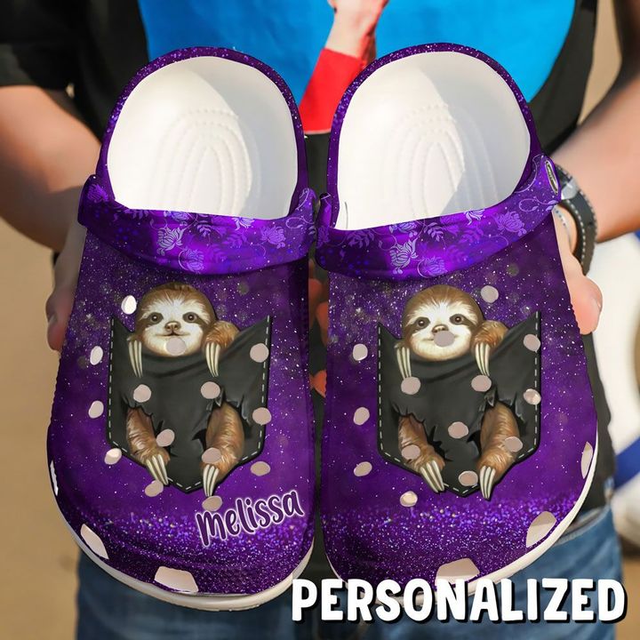 Sloth Personalized Baby In Pocket Crocs Clog Shoes 16 Sloth Personalized Baby In Pocket Crocs Clog Shoes