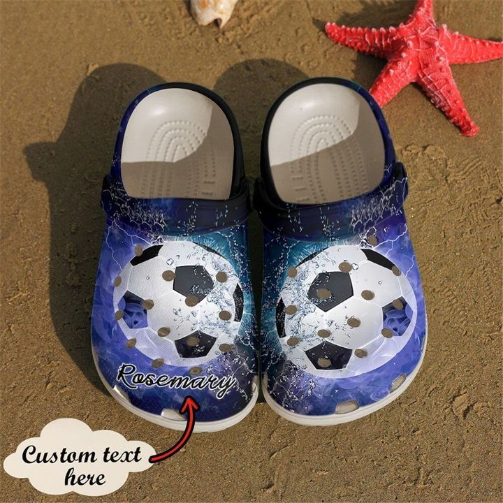 Soccer Personalized Ball Crocs Clog Shoes