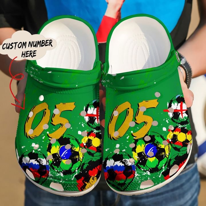 Soccer Personalized Clog Crocs Clog Shoes
