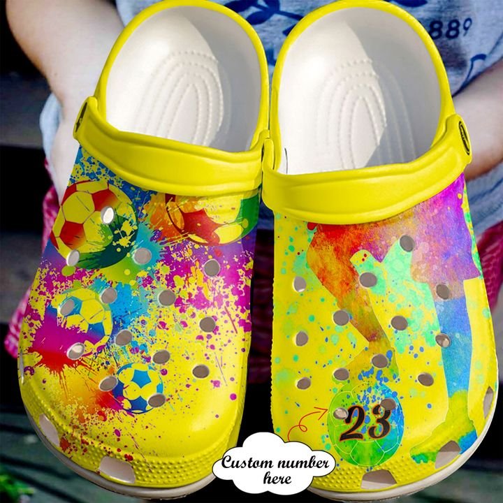 Soccer Personalized Colorful Crocs Clog Shoes