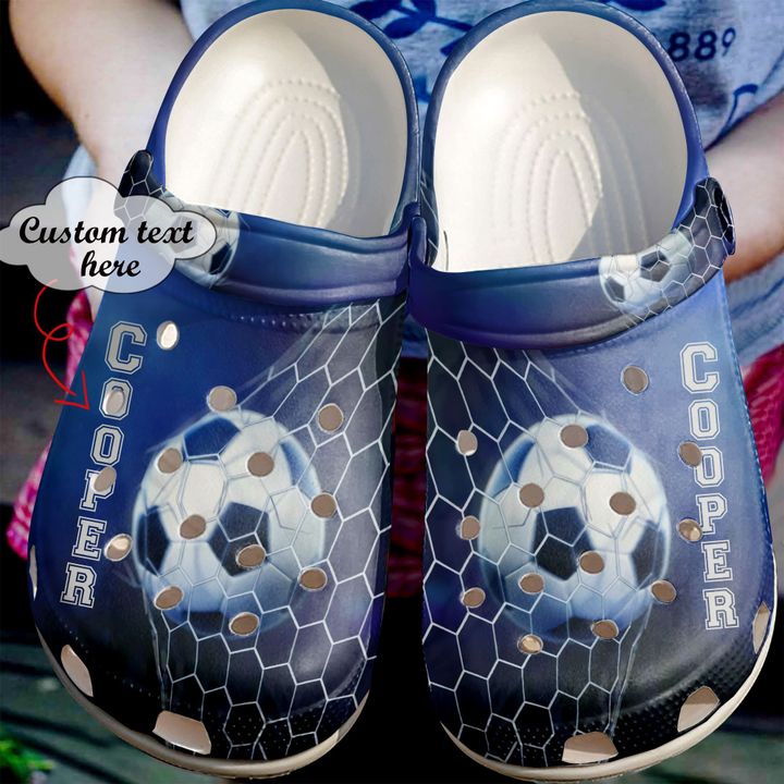 Soccer Personalized Net Crocs Clog Shoes