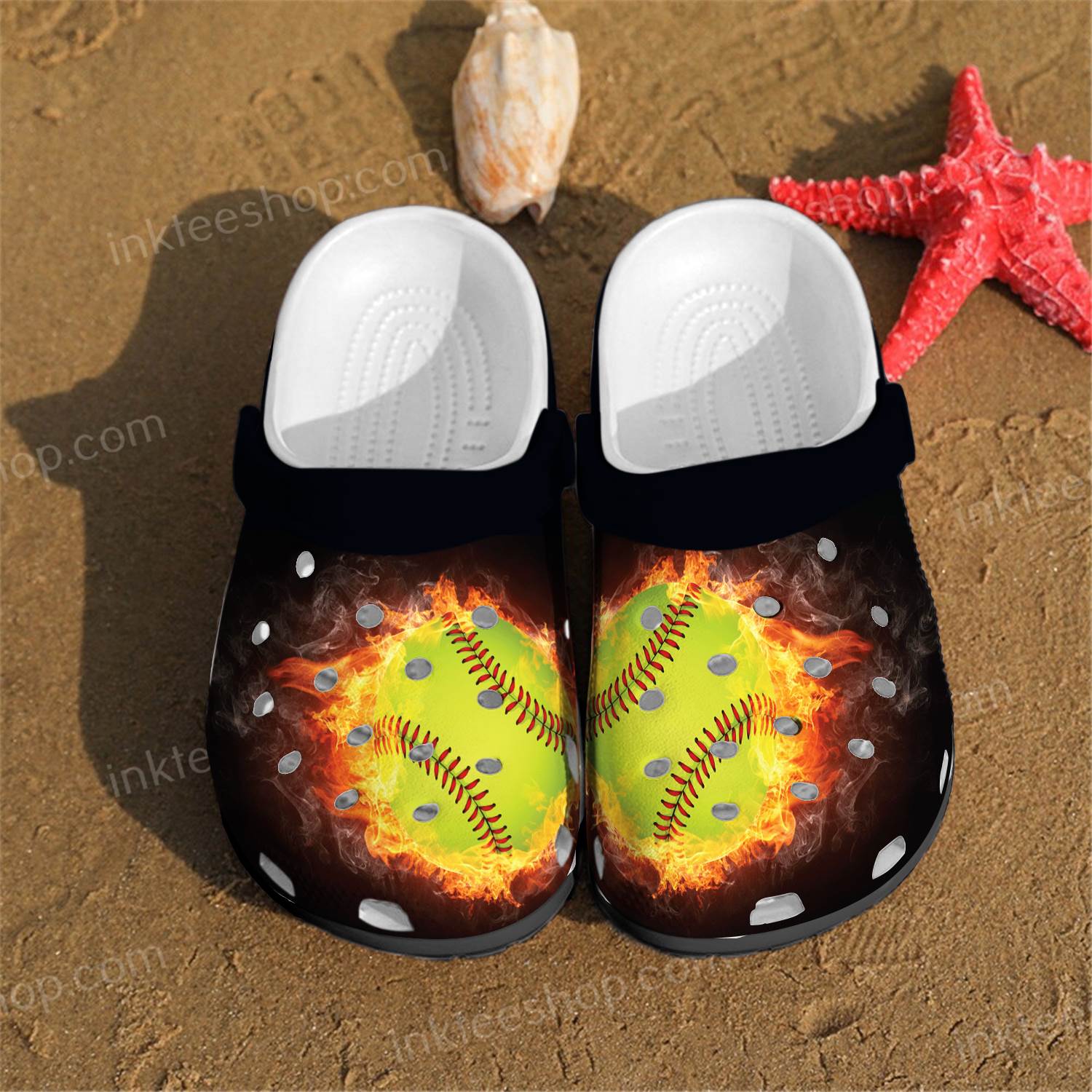 Softball Crocs Clog Shoes
