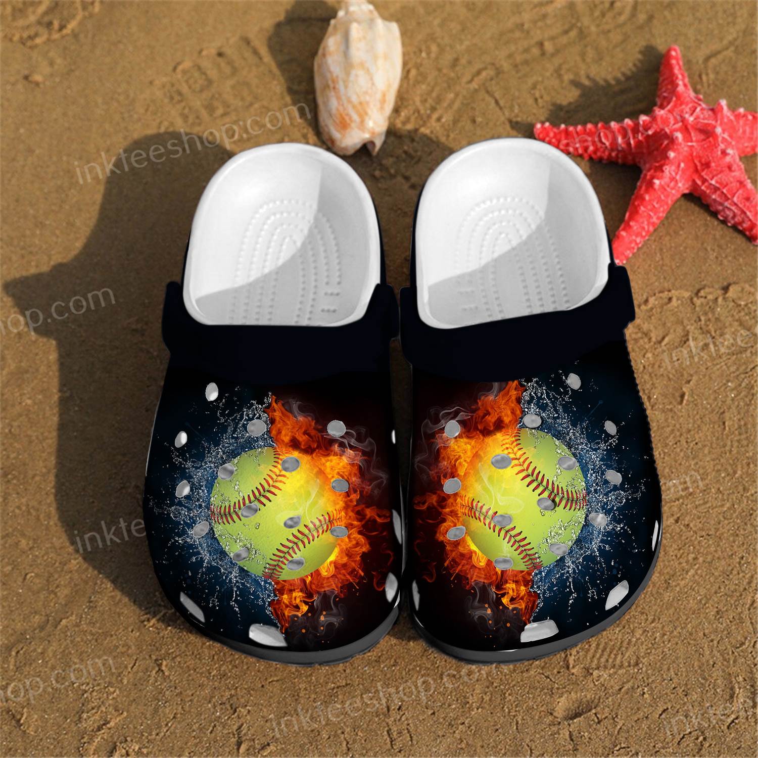 Softball Crocs Clog Shoes