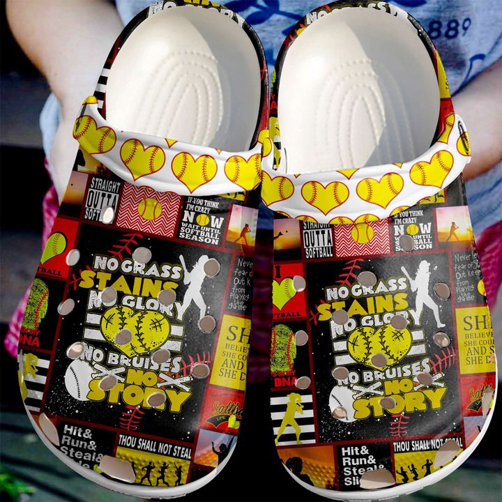 Softball No Grass Stains Crocs Clog Shoes 5 Softball No Grass Stains Crocs Clog Shoes