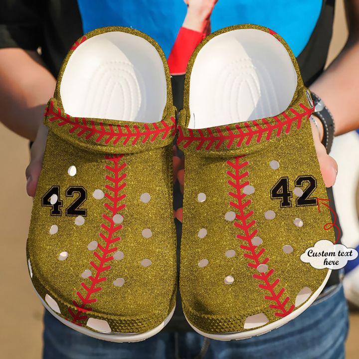 Softball Personalized Ball Crocs Clog Shoes