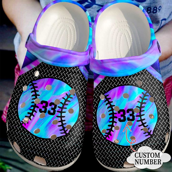 Softball Personalized Color Mix Crocs Clog Shoes