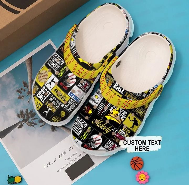 Softball Personalized Girl Crocs Clog Shoes 3 Softball Personalized Girl Crocs Clog Shoes