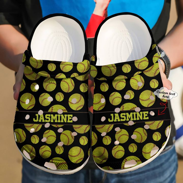 Softball Personalized Lover Crocs Clog Shoes