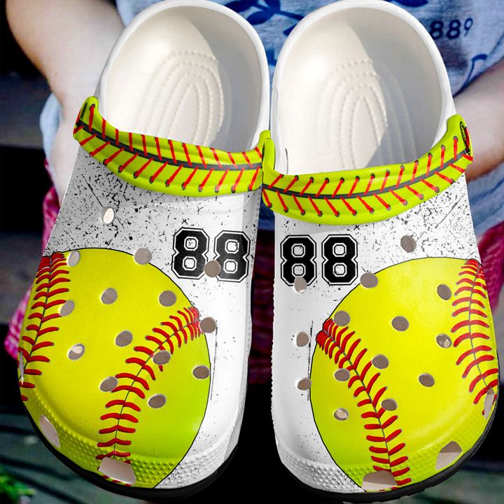 Softball Personalized Mix Color Crocs Clog Shoes