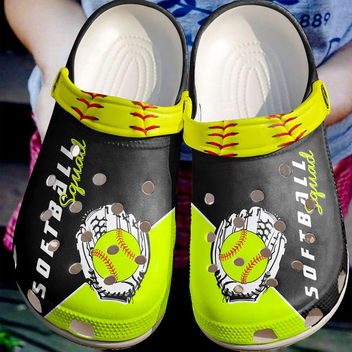 Softball Squad Crocs Clog Shoes