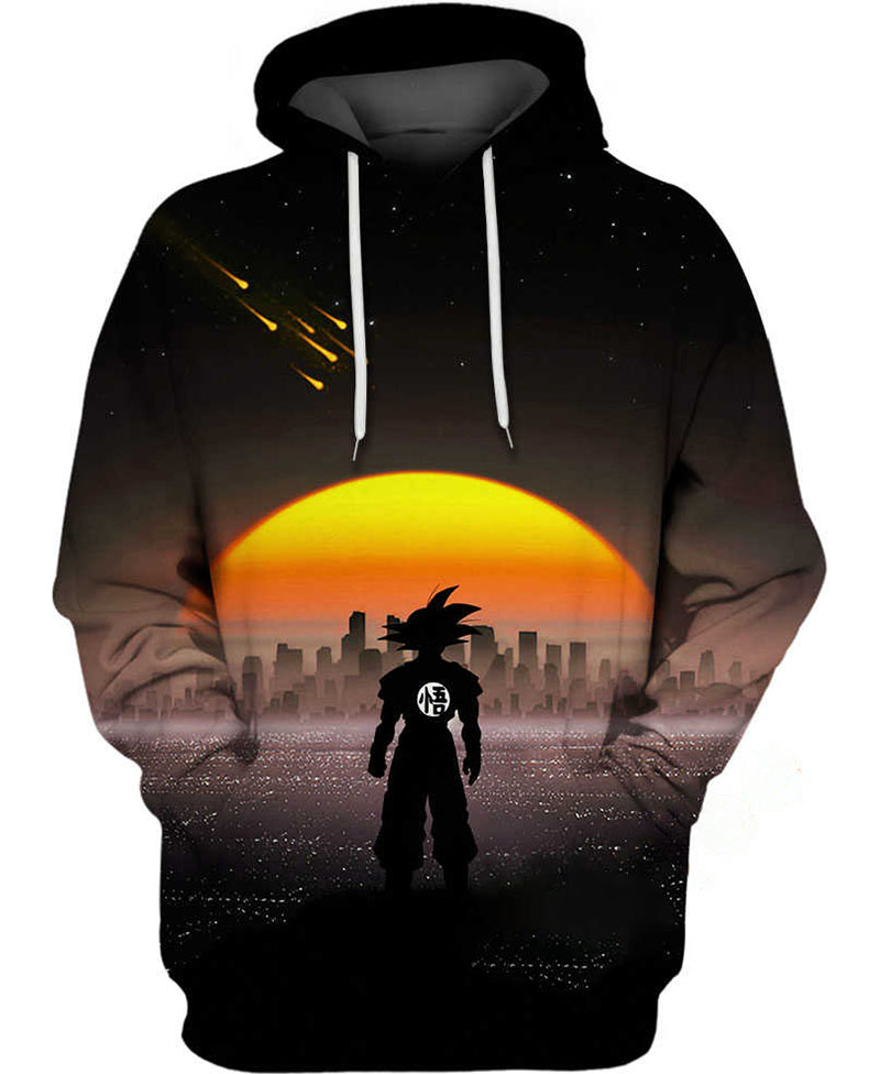 Son Goku Negative Space Hoodie 3D 8 Son Goku Negative Space Hoodie 3D