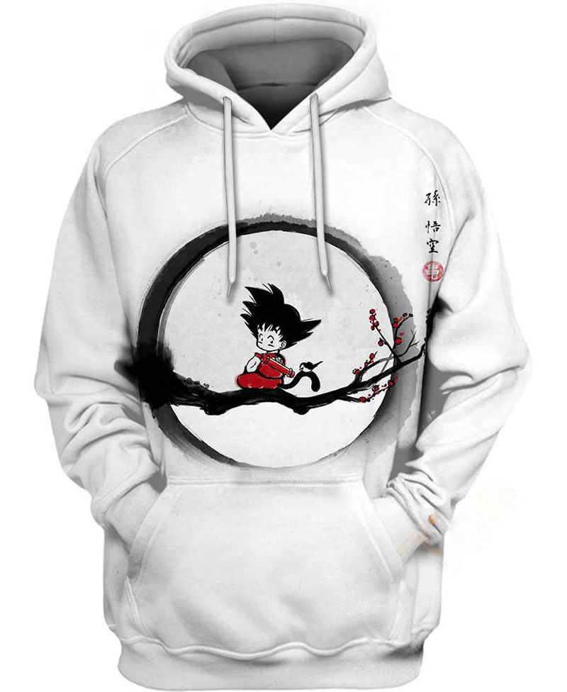 Son Goku Relaxes Hoodie 3D 13 Son Goku Relaxes Hoodie 3D
