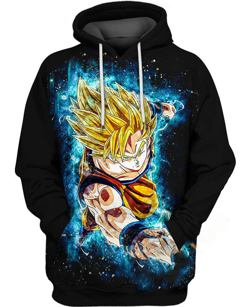 Son Goku Saiyan Super Hoodie 3D