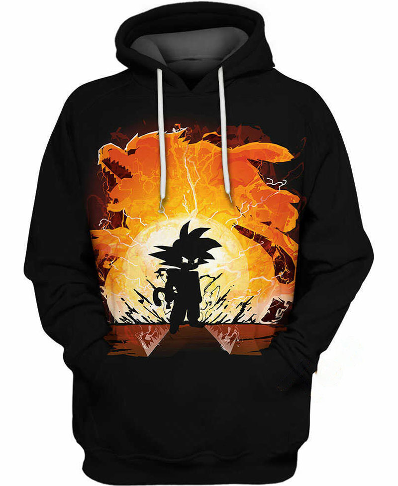 Son Goku Silhouette Hoodie 3D