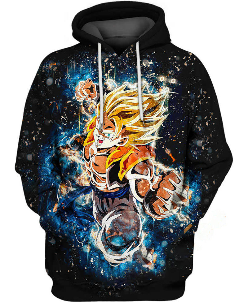 Son Goku Super Saiyan Hoodie 3D 3 Son Goku Super Saiyan Hoodie 3D