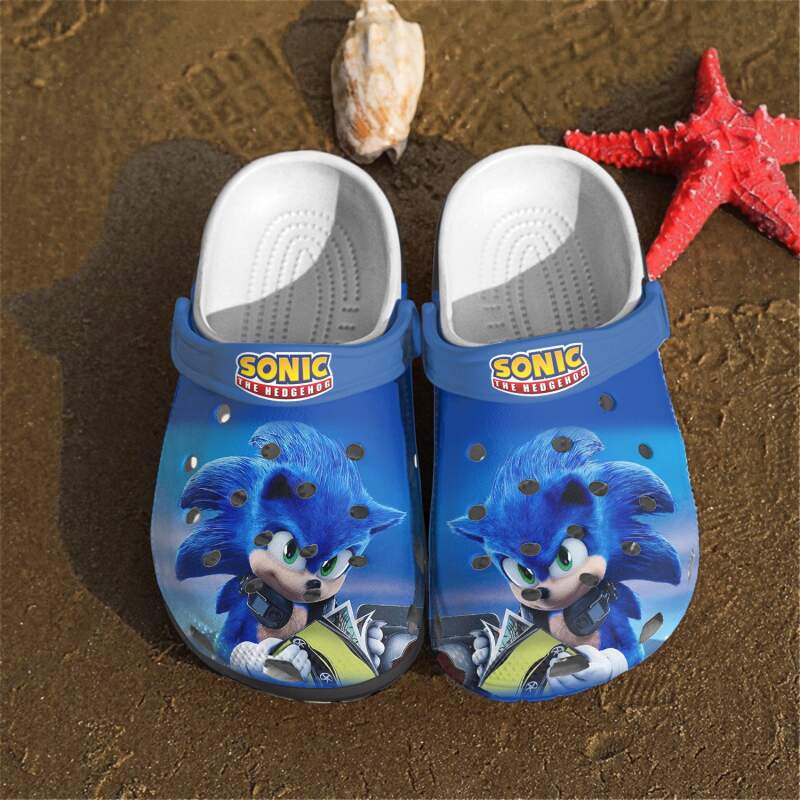 Sonic Croc Crocband Crocs Clog Shoes 8 Sonic Croc Crocband Crocs Clog Shoes