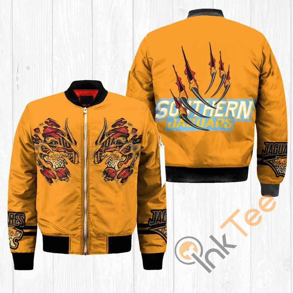 Southern Jaguars NCAA Claws Apparel Best Christmas Gift For Fans Bomber Jacket