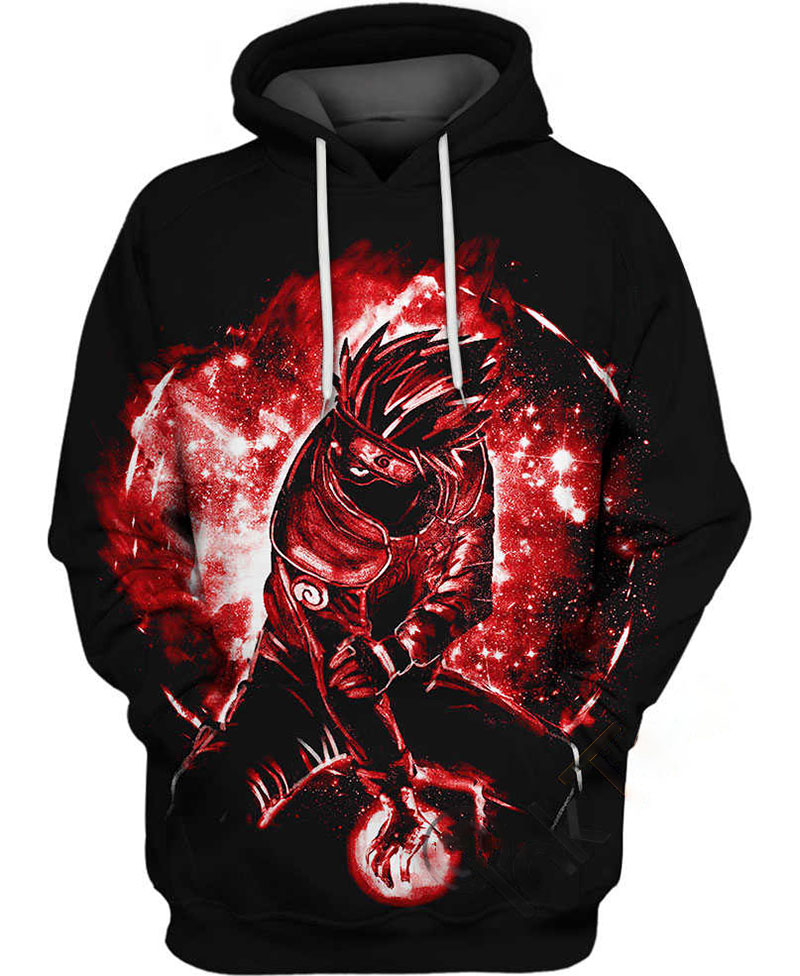 Space Sharigan Hatake Kakashi Hoodie 3D