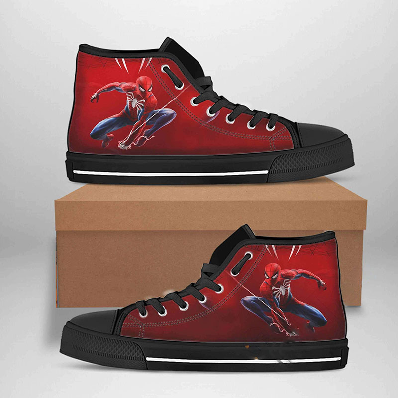 Spider Man Best Movie Character High Top Shoes