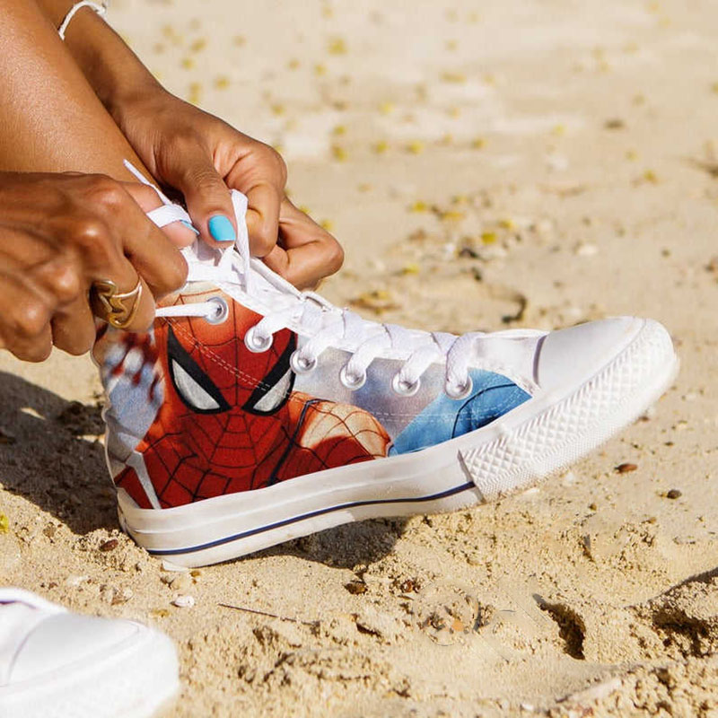 Spider Man Custom Marvel Superhero Movie High Top Shoes