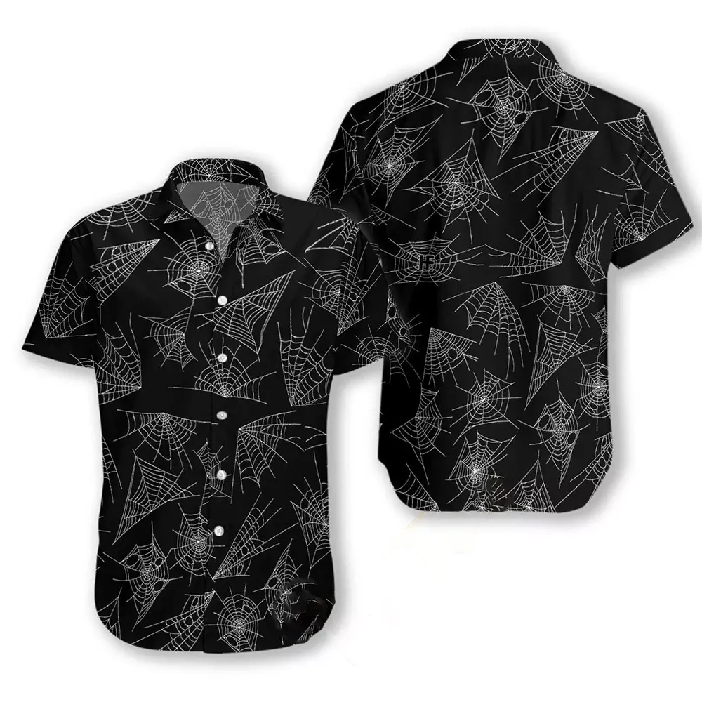 Spider Web Goth Hawaiian shirts 6 Spider Web Goth Hawaiian shirts