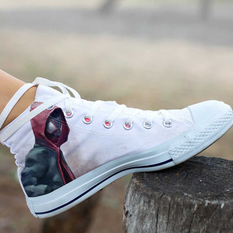 Spider-Man Super Hero DC Comics Movie High Top Shoes