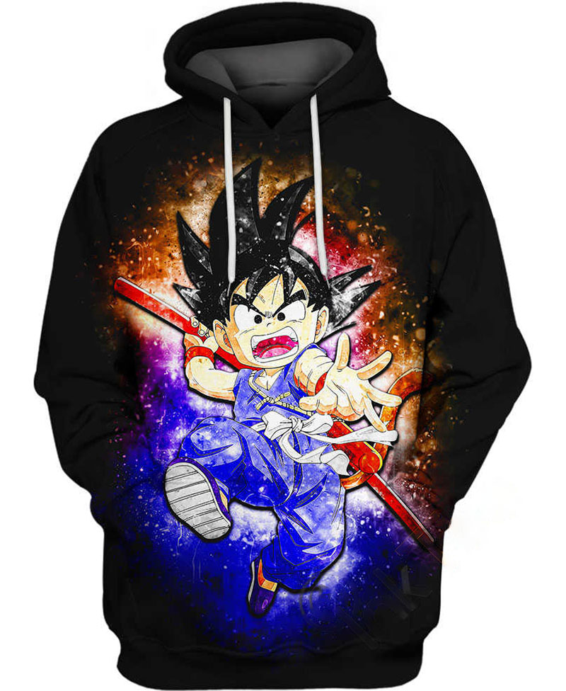 Spiky Black Hairstyle Hoodie 3D 14 Spiky Black Hairstyle Hoodie 3D