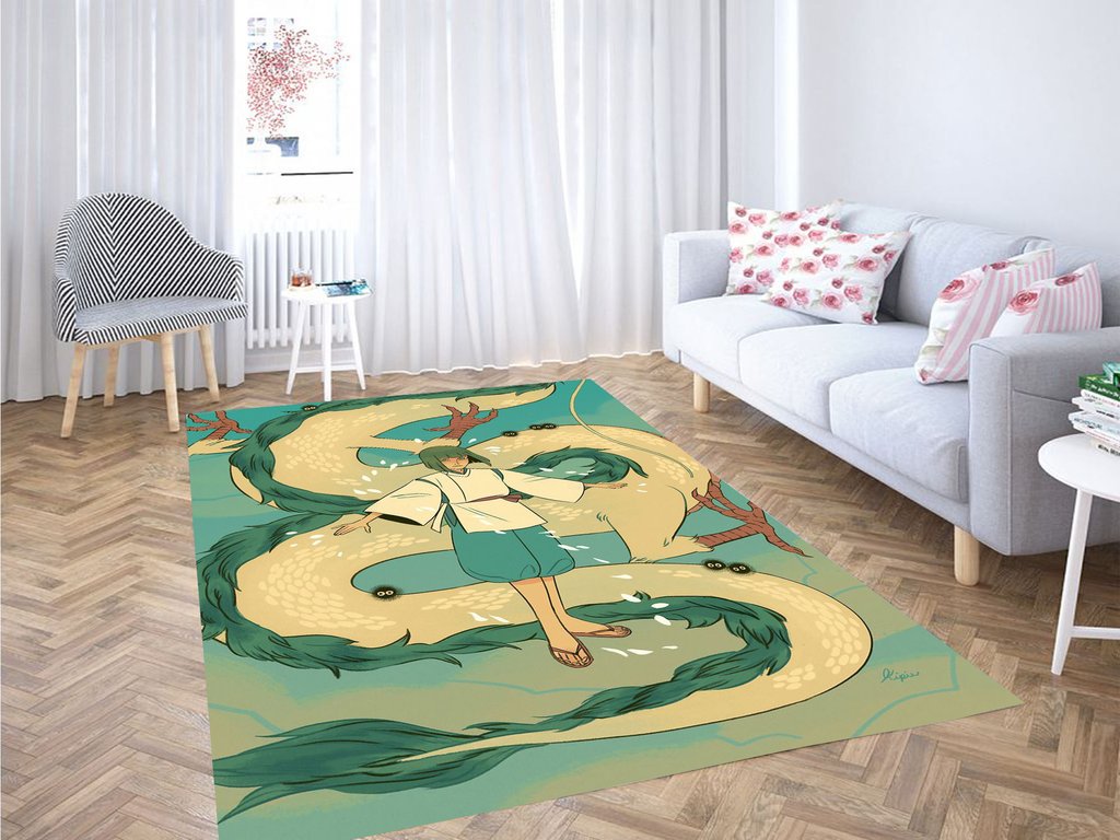 Spiried Away Haku Dragon Living Room Modern Carpet Rug 1 Spiried Away Haku Dragon Living Room Modern Carpet Rug