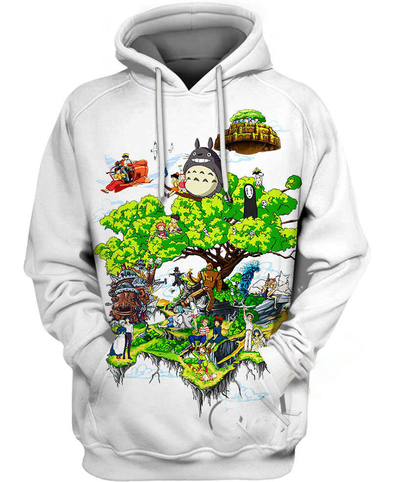 Spiritual Land Studio Ghibli Hoodie 3D