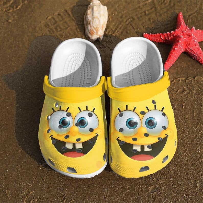 Spongebob 3d Comfortable For Mens And Womens Classic Water Crocs Clog Shoes 4 Spongebob 3d Comfortable For Mens And Womens Classic Water Crocs Clog Shoes