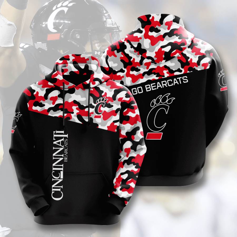 Sports American Football Ncaaf Cincinnati Bearcats Usa Hoodie 3D