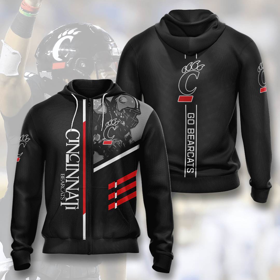 Sports American Football Ncaaf Cincinnati Bearcats Usa Hoodie 3D