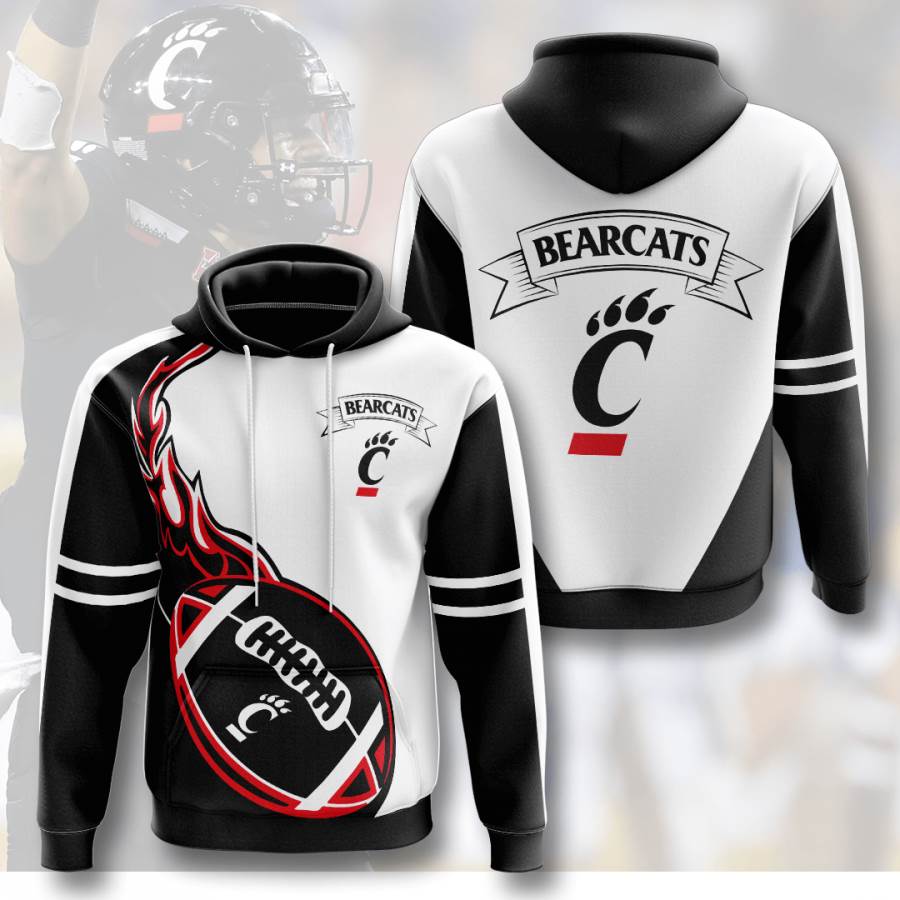 Sports American Football Ncaaf Cincinnati Bearcats Usa Hoodie 3D 1 Sports American Football Ncaaf Cincinnati Bearcats Usa Hoodie 3D