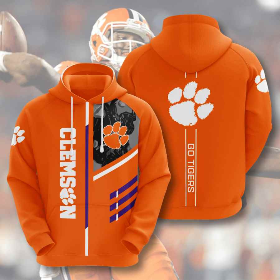 Sports American Football Ncaaf Clemson Tigers Usa Hoodie 3D