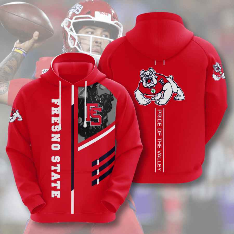 Sports American Football Ncaaf Fresno State Bulldogs Usa Hoodie 3D