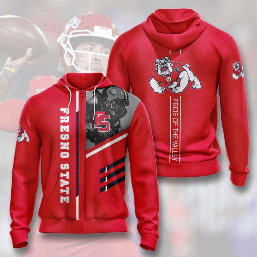 Sports American Football Ncaaf Fresno State Bulldogs Usa Hoodie 3D