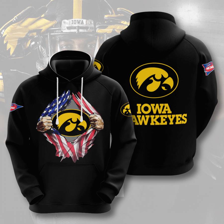 Sports American Football Ncaaf Iowa Hawkeyes Usa Hoodie 3D